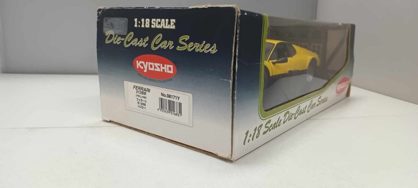 Ferrari 512BB 512 BB Giallo Yellow Kyosho 1:18 Usato + Box 1/18