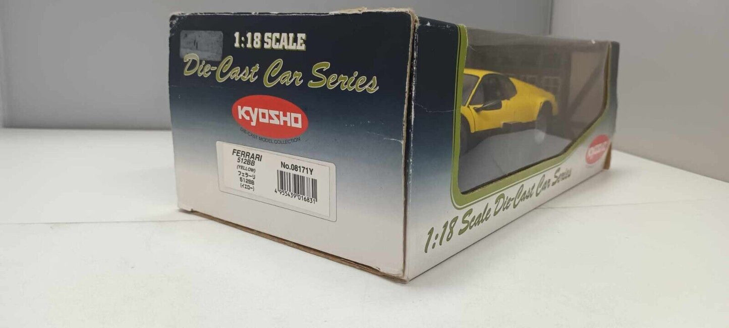 Ferrari 512BB 512 BB Giallo Yellow Kyosho 1:18 Usato + Box 1/18