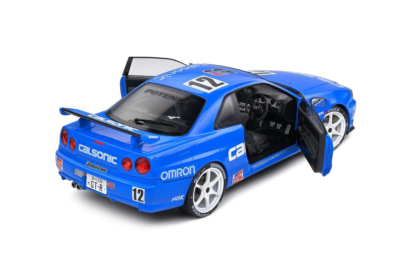 Nissan Skyline GT-R R34 R 34 Streetfighter 2000 Calsonic Solido 1:18 Nuovo 1/18