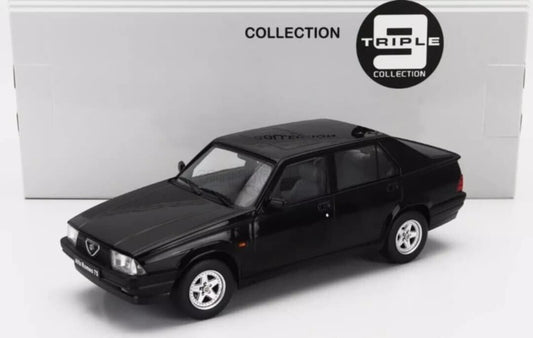 Alfa Romeo 75 Nero Black 1991 Triple 9 - 1:18 Nuovo 1/18