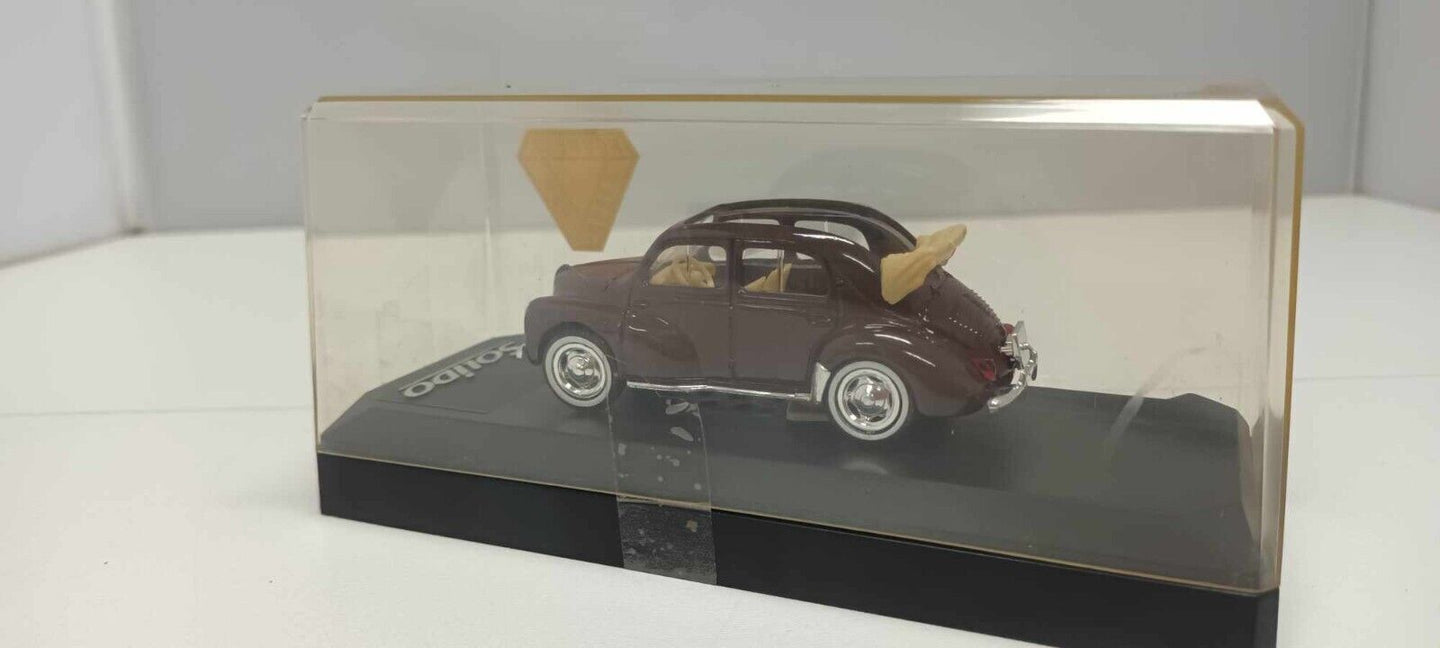 4538 Renault 4CV Decouvrable 4 CV Cabrio Solido 1:43 Miniature Usato + Teca Box