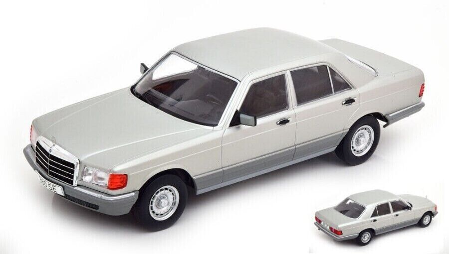 Mercedes Benz S-Class (W126) Modelcar Group MCG 1/18 Silver Nuovo GM Shop
