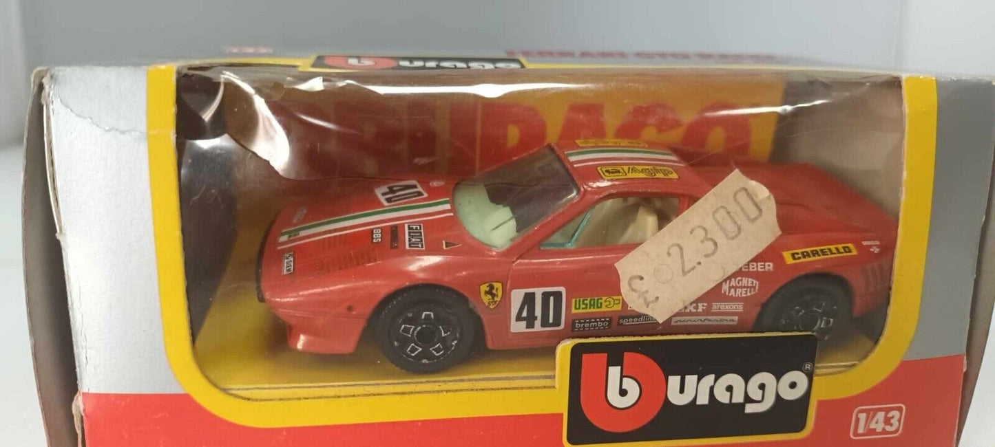 Ferrari GTO Rally Burago 1:43 Cod. 4107 Vintage Usato + Box