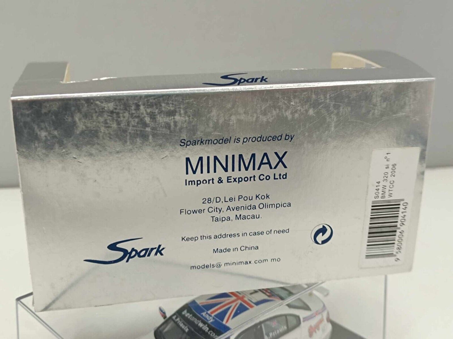 BMW 320 si #1 WTCC 2006 Andy Priaulx - Spark Model 1:43 Usato in box