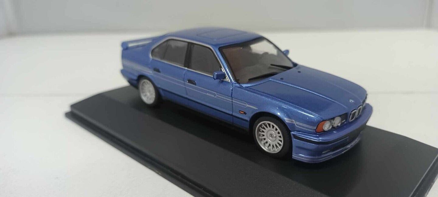 BMW E34 Alpina B10 Biturbo Solido 1:43 Blu Metallizzato Blue Met Usato + Box