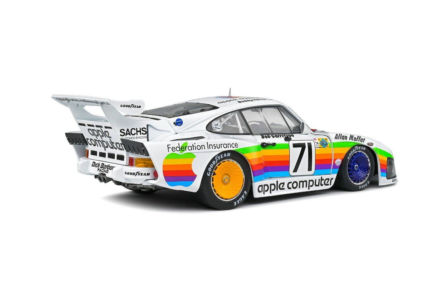 Porsche 935 K3 Le Mans 24h 1980 Rahal Garretson Moffat #71 Solido 1:18 Nuovo