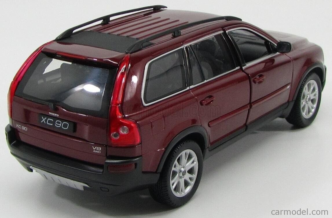 Volvo XC90 V8 - 4x4 - 2004 Welly 1:18 Bordeaux Metallizzato Nuovo