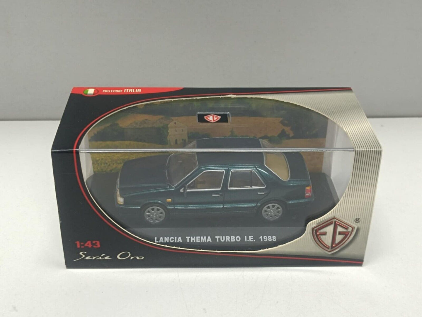 Lancia Thema Turbo i.e. 1988 Verde Met Edison Serie Oro 1:43  Usato + Box