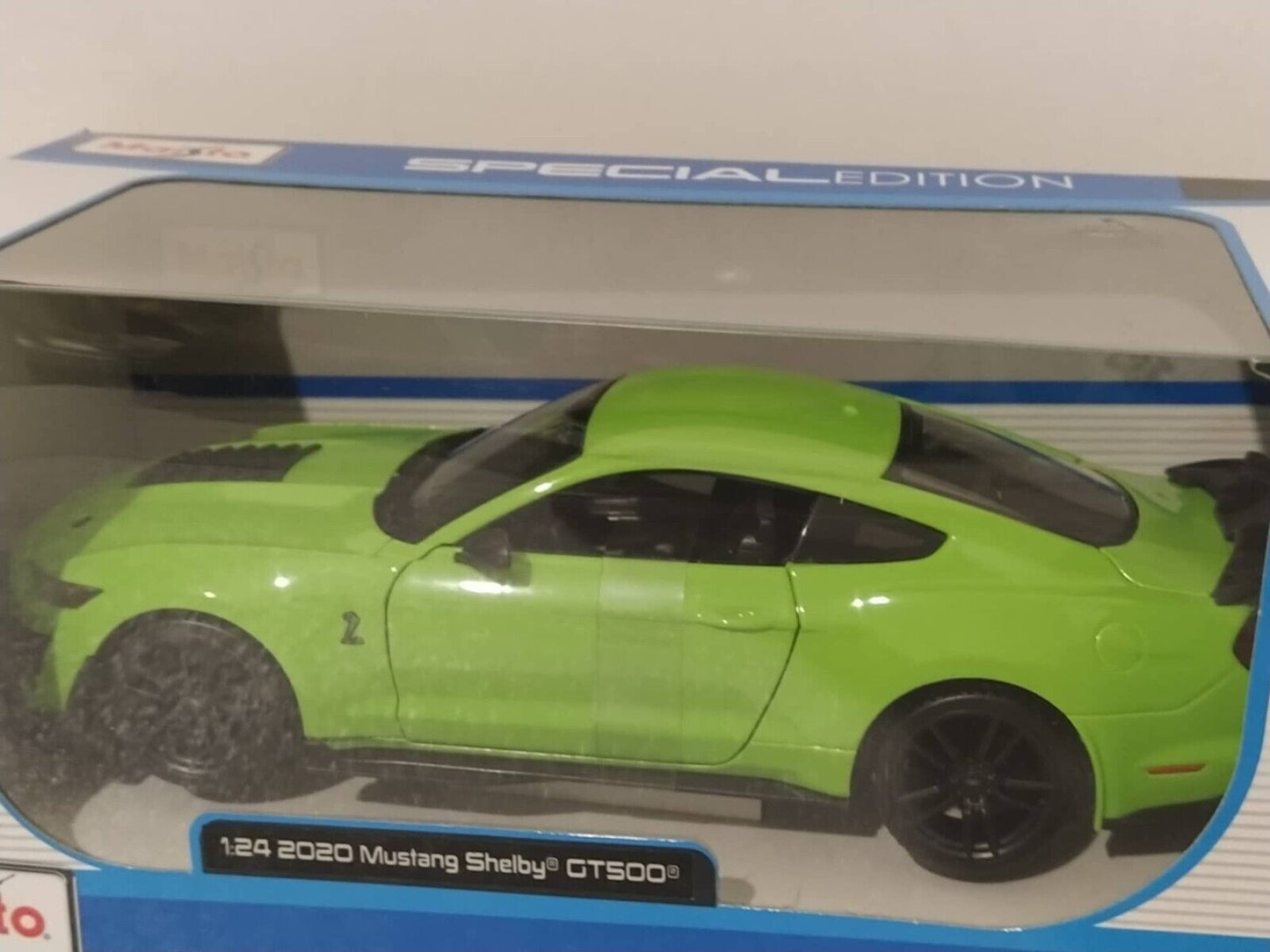 Maisto Special Edition Ford Mustang Shelby GT 500 1:24 Verde Modellino Auto