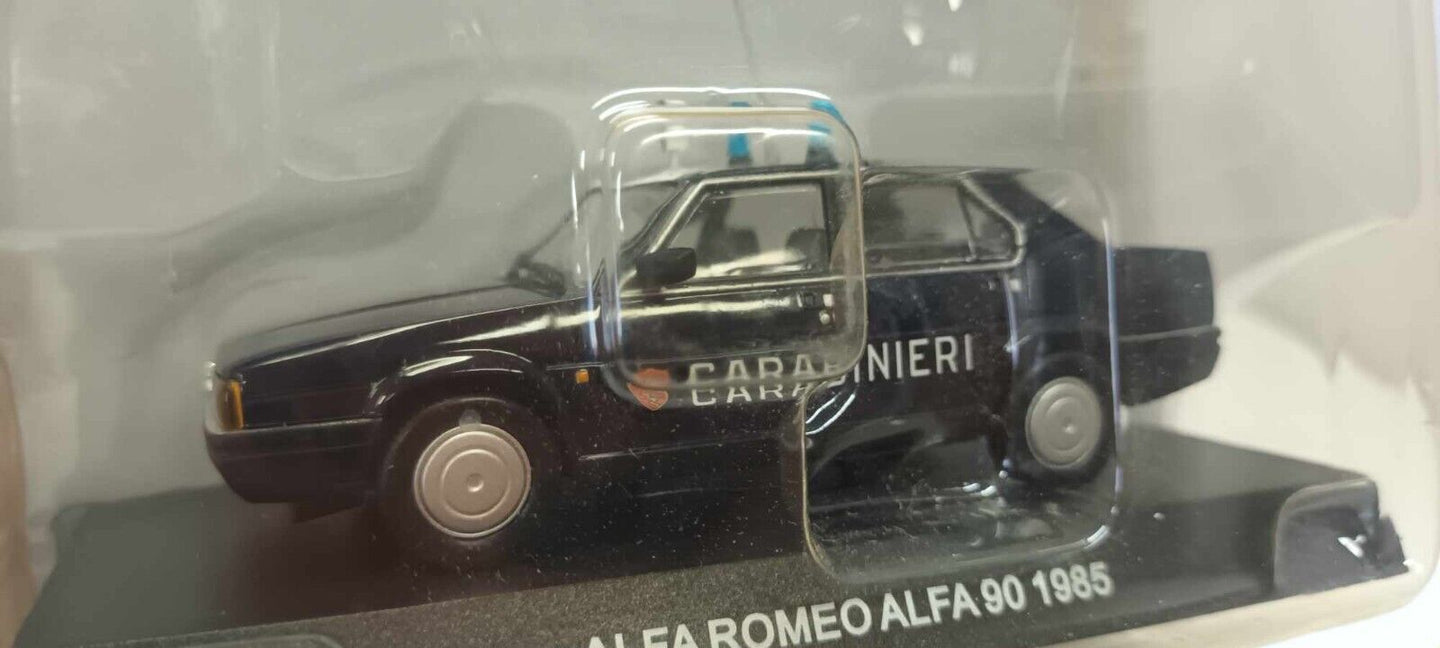 Alfa Romeo Alfa 90 Carabinieri Police 1985 Edicola 1:43 Usato + Blister