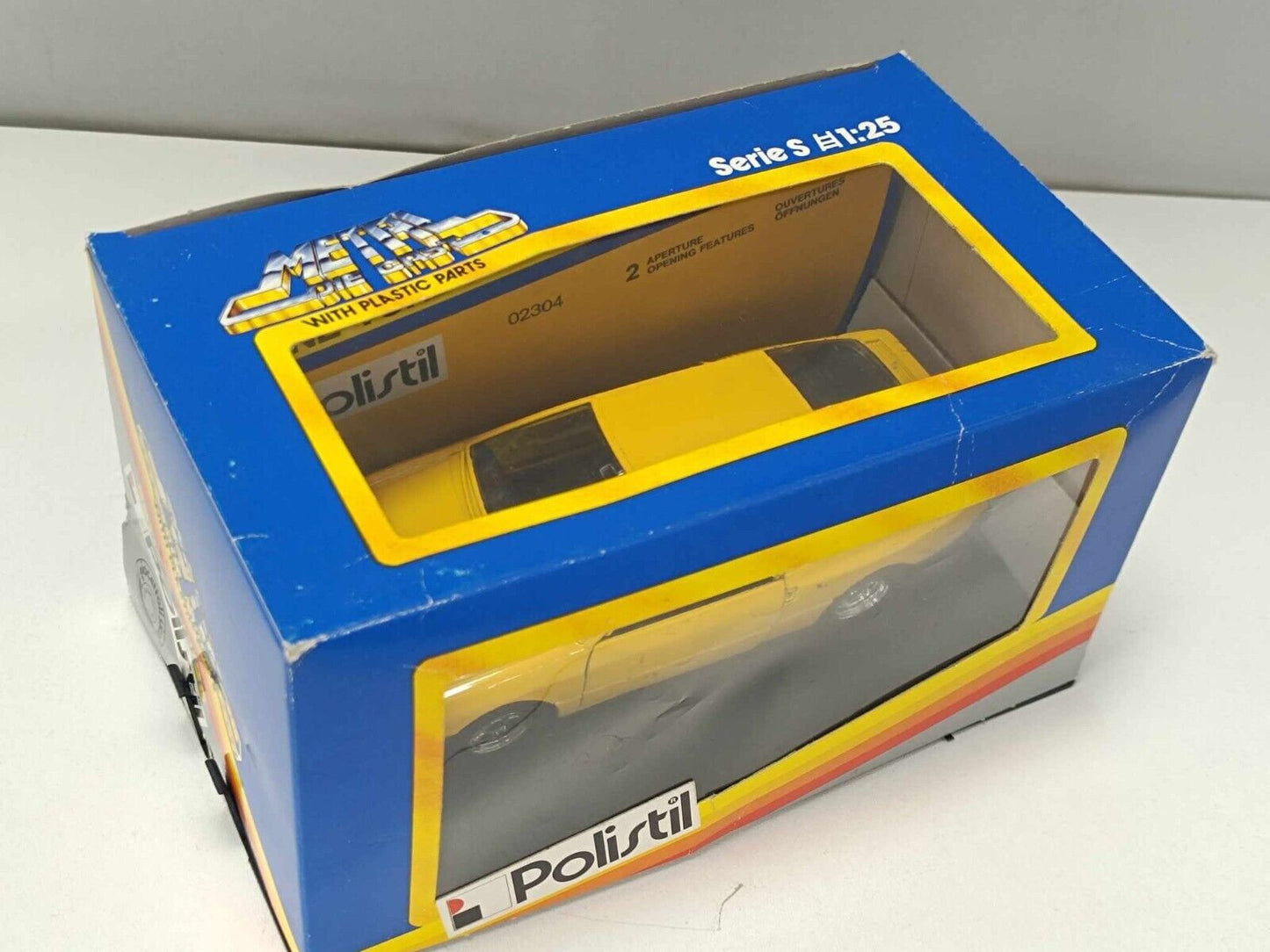 Renault Alpine Turbo Yellow 02304 - Polistil 1:25 Usato + Box no Decals