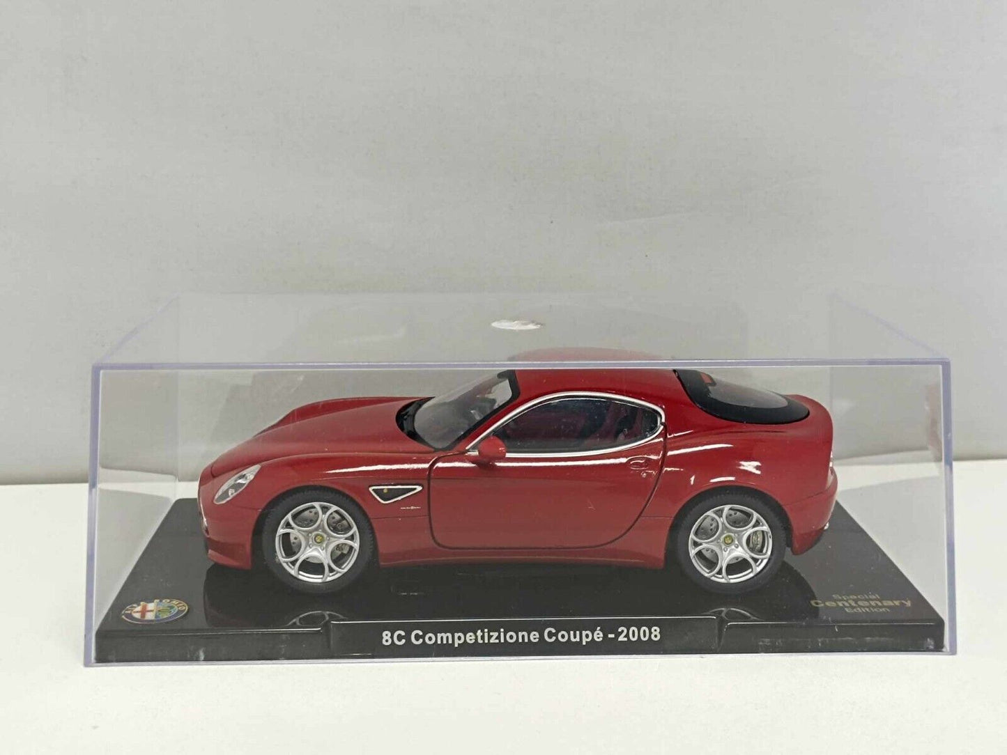 Alfa Romeo 8c Competizione Coupé 2008 Edicola Centenario 1:24 Usato + Teca
