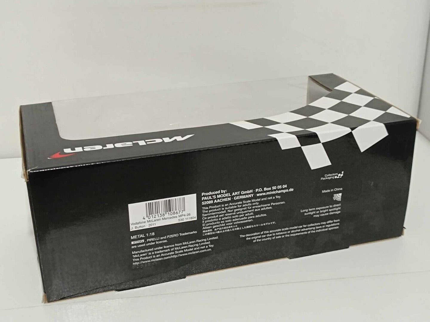 McLaren Mercedes Mp4-26 Vodafone J.Button (2011) - Minichamps 1:18 GM Shop