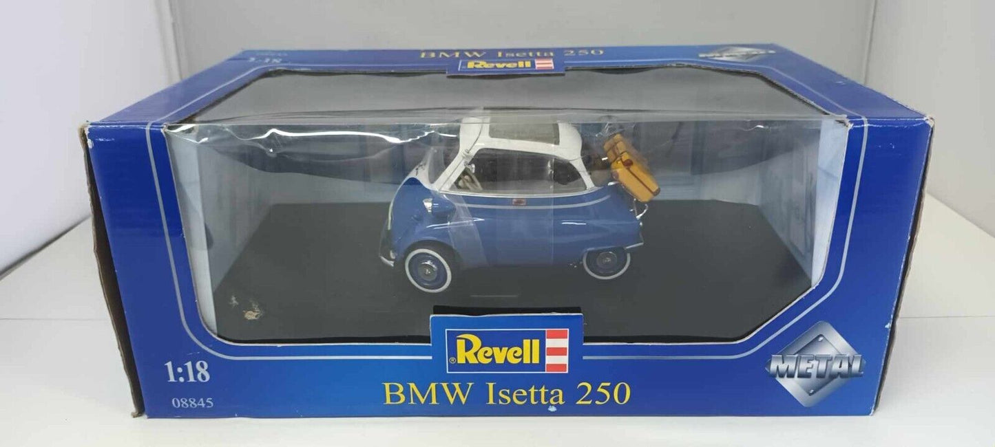 BMW Isetta 250 1959 Revell 1/18 Blu Usato + Box