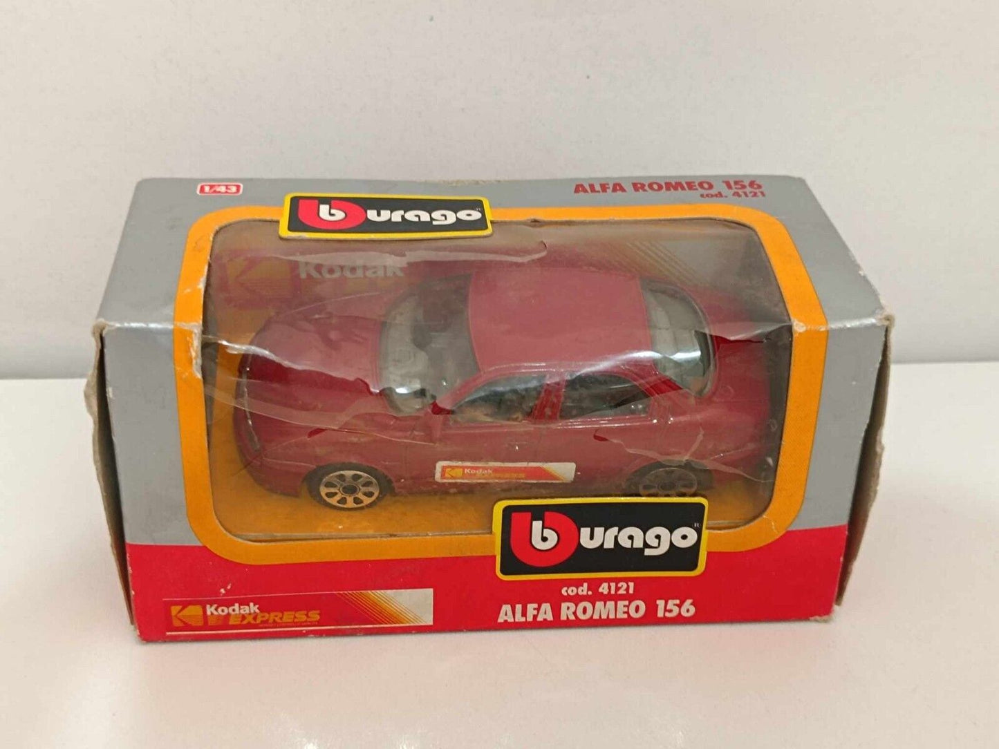 Alfa Romeo 156 Kodak - Burago 1:43 Made in Italy (Promozionale) GM Shop