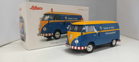 Volkswagen T1 b Kastenwagen VW-Kundendienst Servizio Clienti Schuco 1:18 Usato