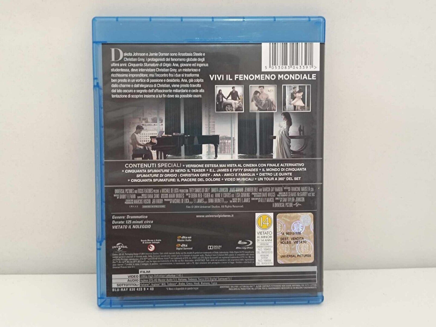 Cinquanta Sfumature Trilogia Grigio / Nero / Rosso Blu Ray Italiano Estesa Usato