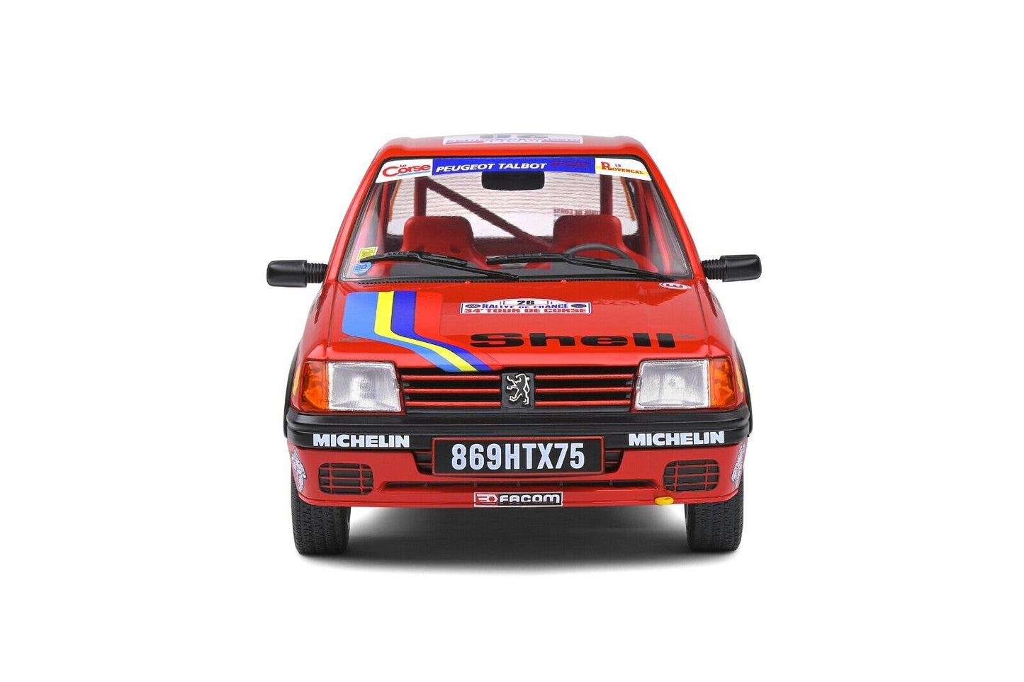 Peugeot 205 Rallye T.d. Tour De Corse 1990 #26 Rosso Solido 1:18 Nuovo 1/18