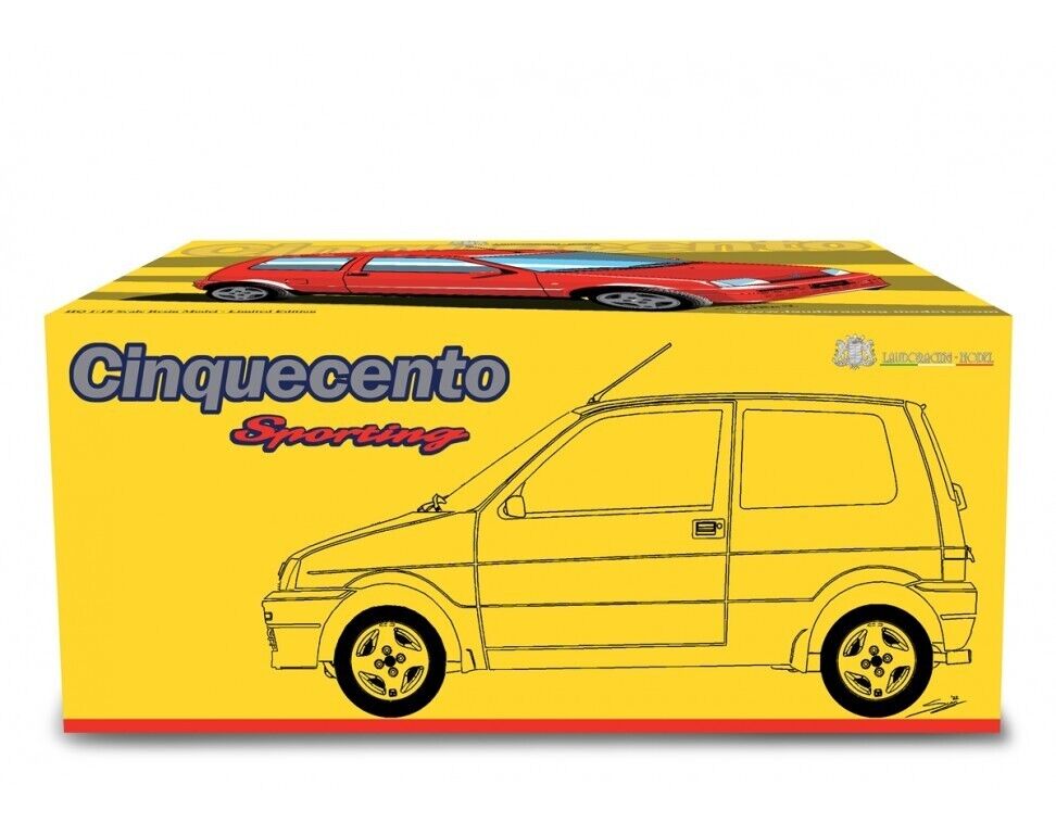 Fiat Cinquecento 500 Sporting 1994 Nero Black Laudoracing 1:18 Nuovo 1/18