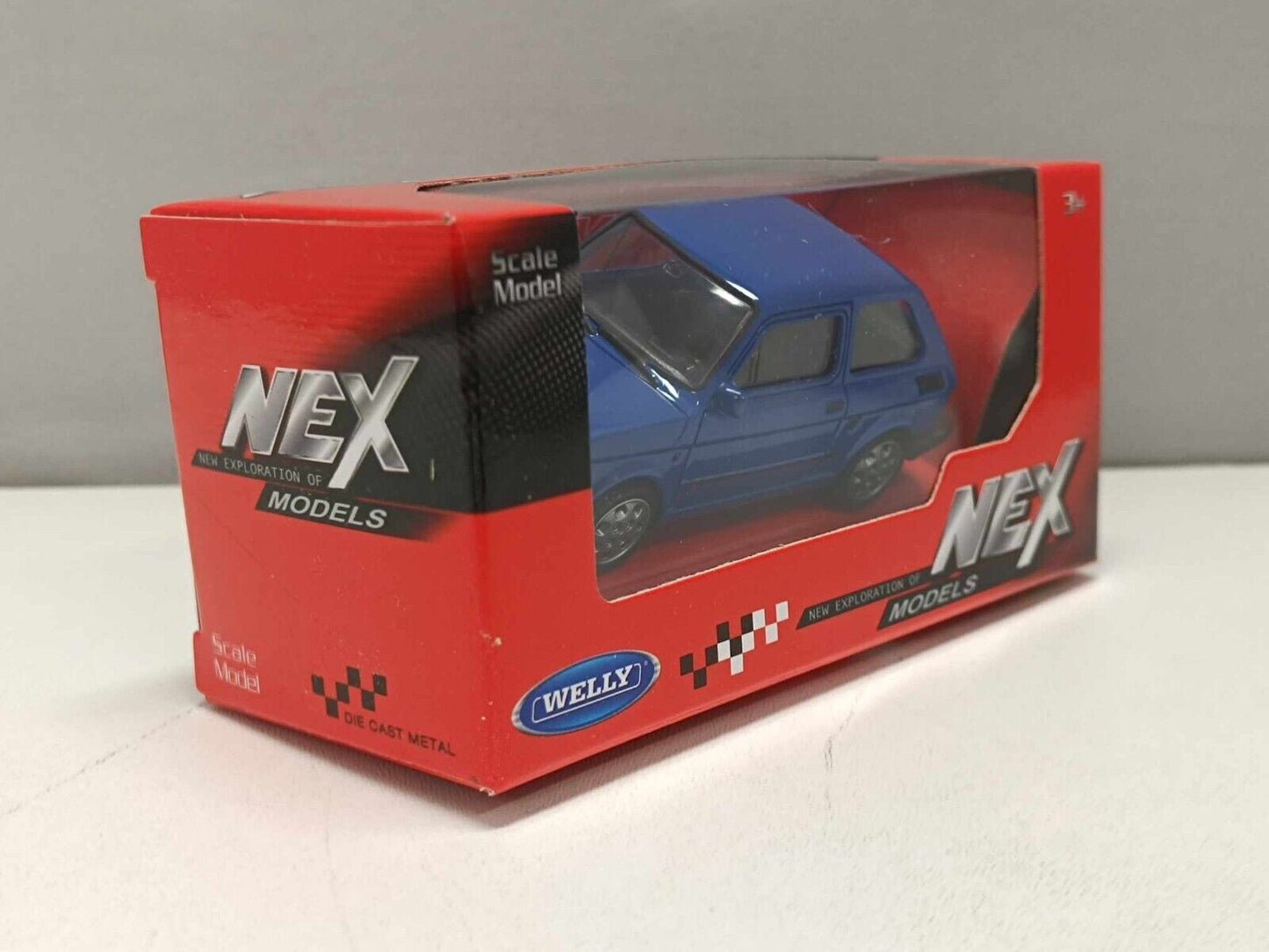 Fiat 126 - 1980 Blu Blue Welly Nex 1:43 Modellino Auto Nuovo
