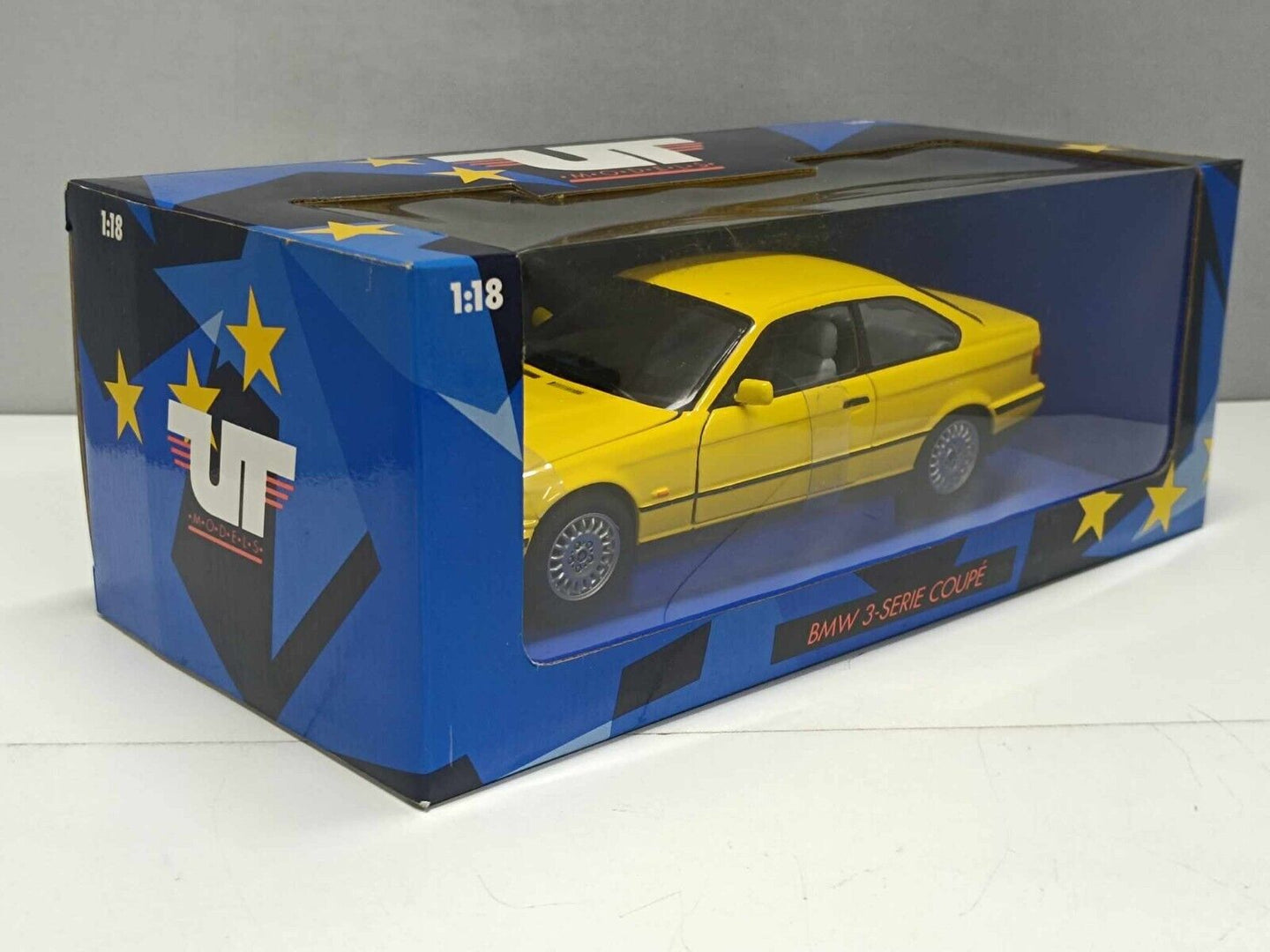 BMW Serie 3 Series Coupé UT Models 1:18 Giallo Yellow Usato + Box 1/18