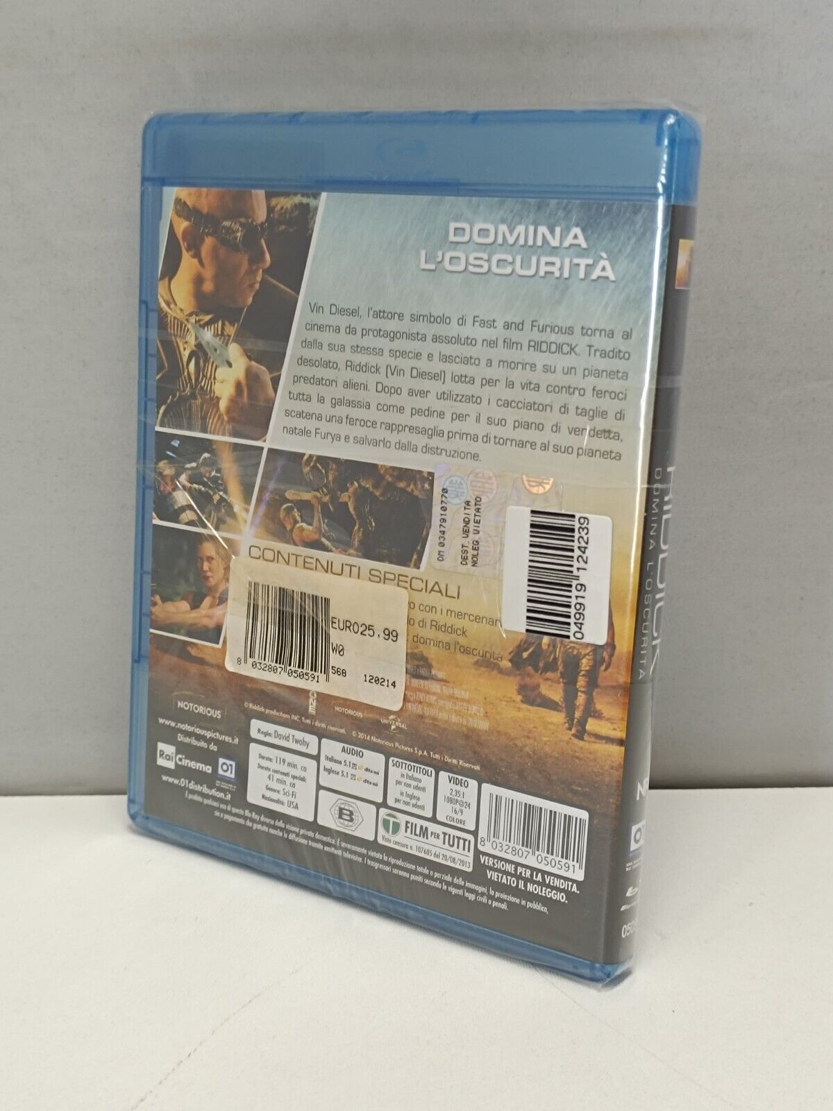 Riddick Film Bluray Italiano Ita Nuovo Vin Diesel