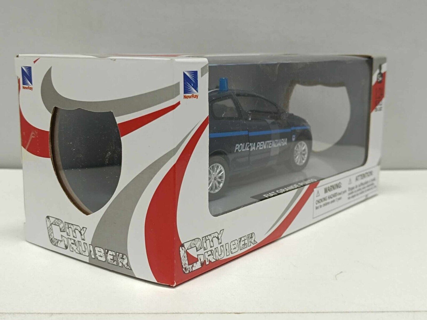 Fiat Punto Polizia Penitenziaria 2006 - New Ray 1:24 Modellino Auto Nuovo