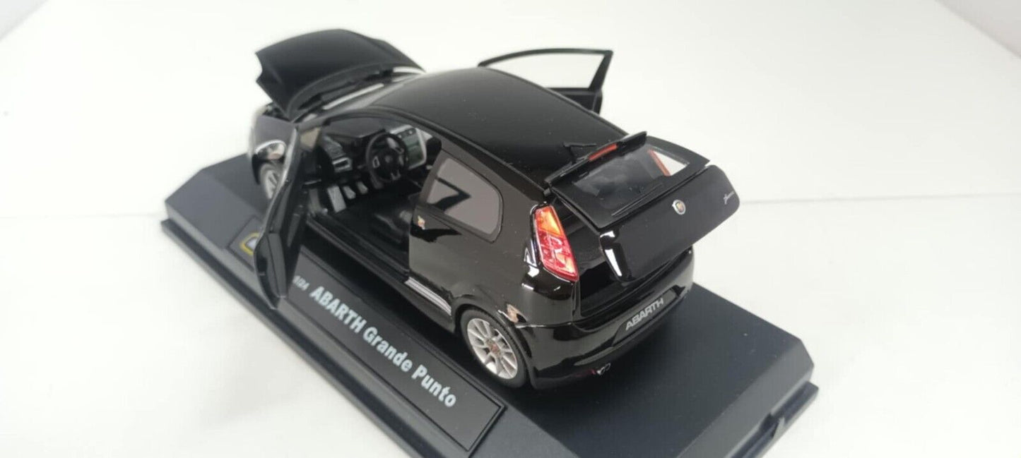 Fiat Abarth Grande Punto Nero Black Motorama 1:24 Usato + Box 1/24 Very Rare 