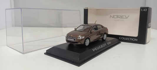 Peugeot 301 4 p 2012 Brown - Norev 1:43 Usato + Teca + Box