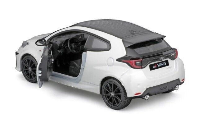 Toyota GR Yaris 2021 Bianco White Maisto 1:24 Nuovo 1/24