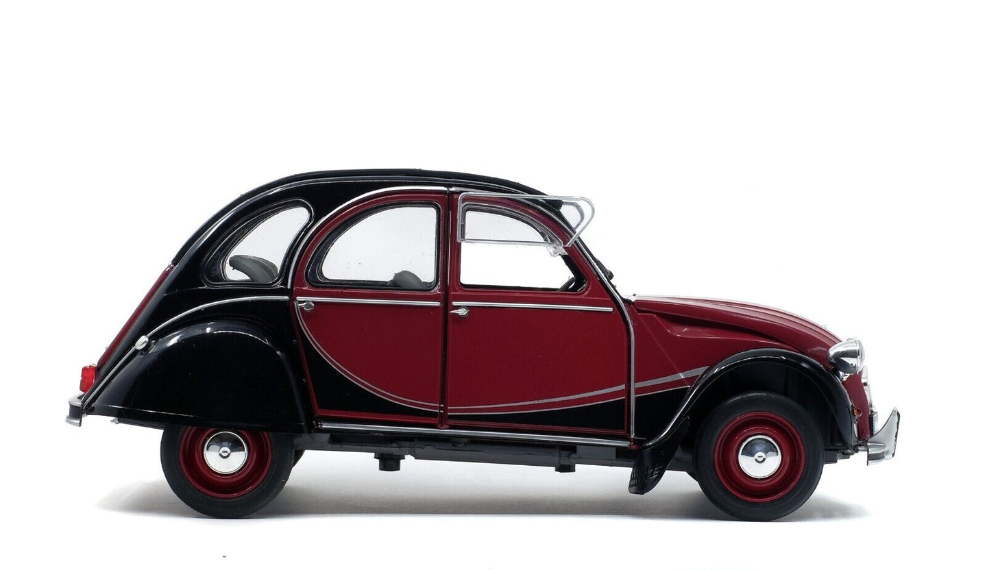 Citroen 2CV 2 CV Charleston 1982 Black / Purple Solido 1:18 Nuovo 1/18