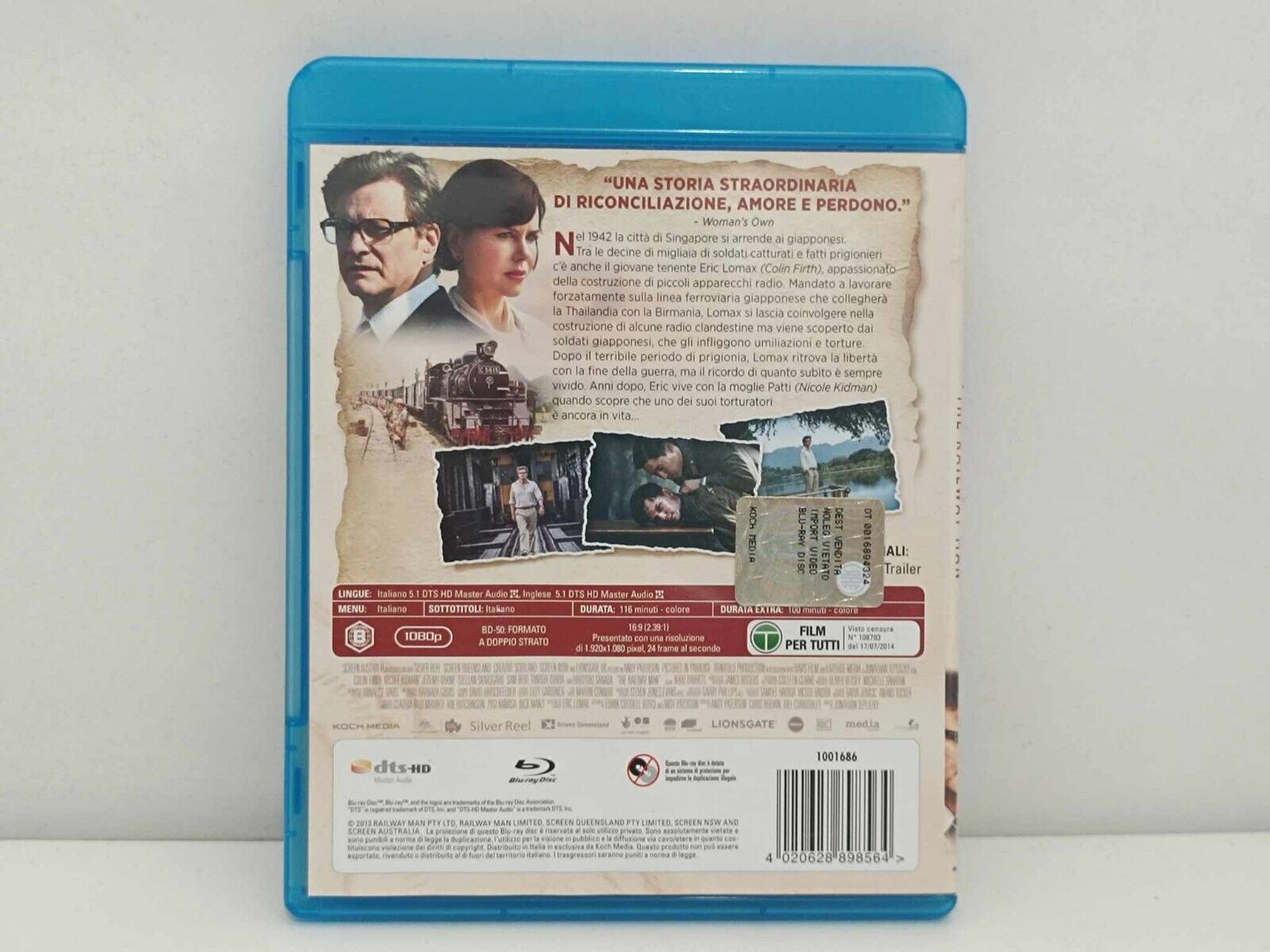 Le Due Vie Del Destino The Railway Man Blu Ray Ita Usato Nicole Kidman