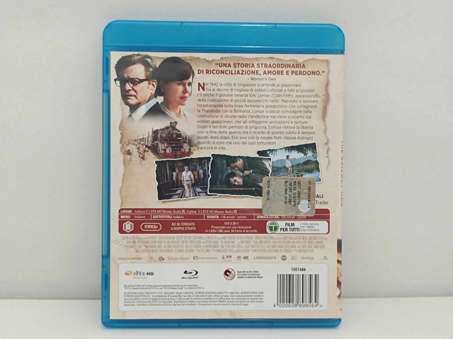 Le Due Vie Del Destino The Railway Man Blu Ray Ita Usato Nicole Kidman