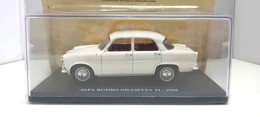 Alfa Romeo Giulietta TI 1958 Auto Vintage Europe Collection 1:24 Usato + Teca