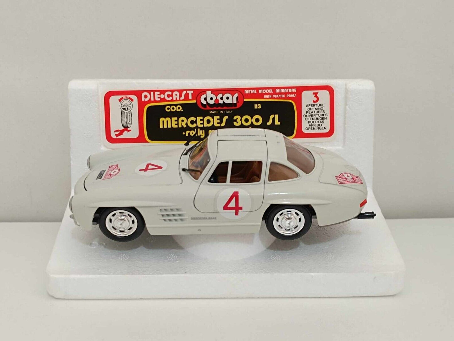 Mercedes 300 SL 54 Rally Montecarlo (1956) - CB.CAR 1:24 Vintage GM Shop 