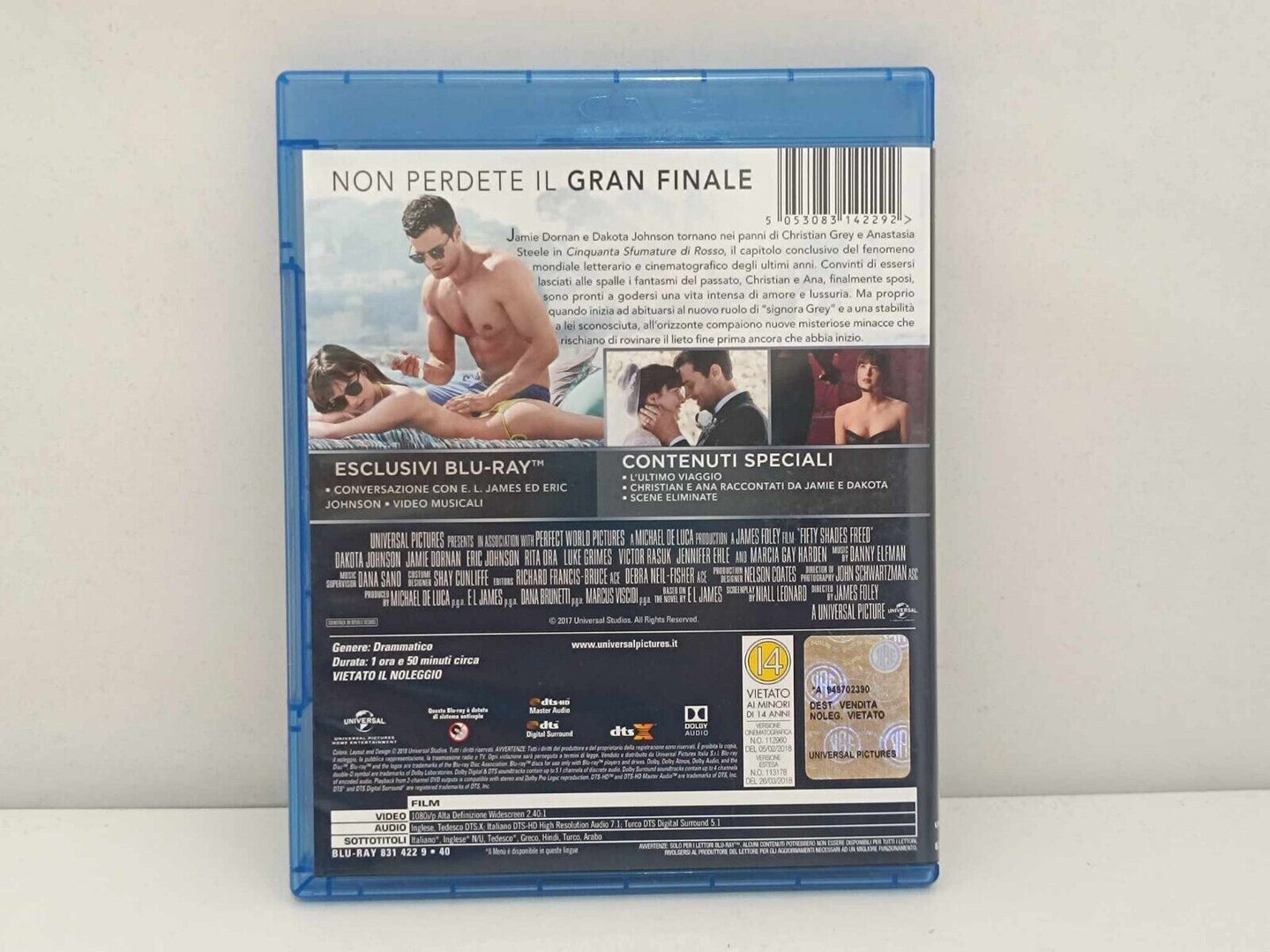 Cinquanta Sfumature Trilogia Grigio / Nero / Rosso Blu Ray Italiano Estesa Usato