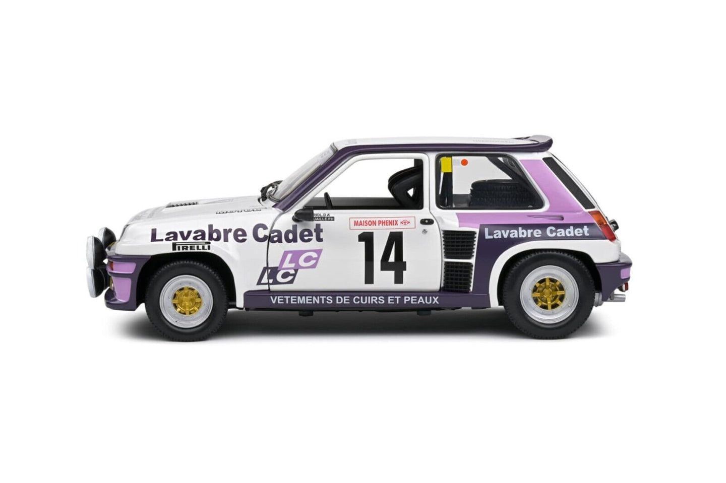 Renault 5 Turbo #14 Rallye Lyon Charbonnière Auriol 1983 - Solido 1:18 Nuovo