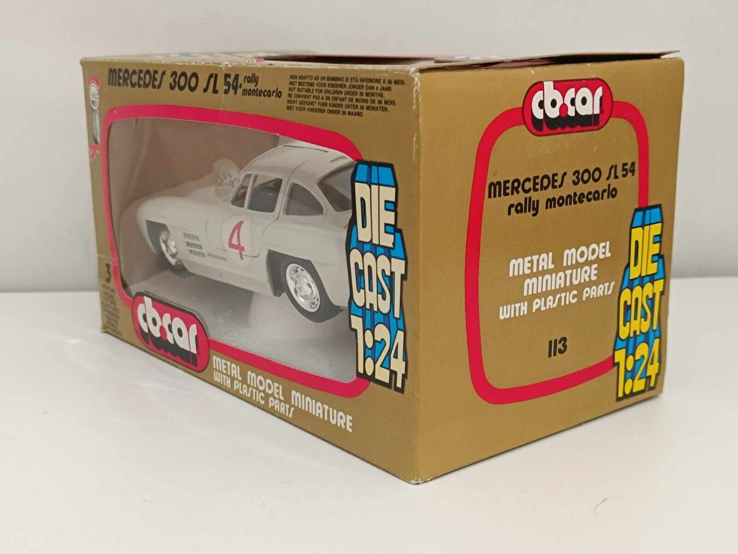 Mercedes 300 SL 54 Rally Montecarlo (1956) - CB.CAR 1:24 Vintage GM Shop 