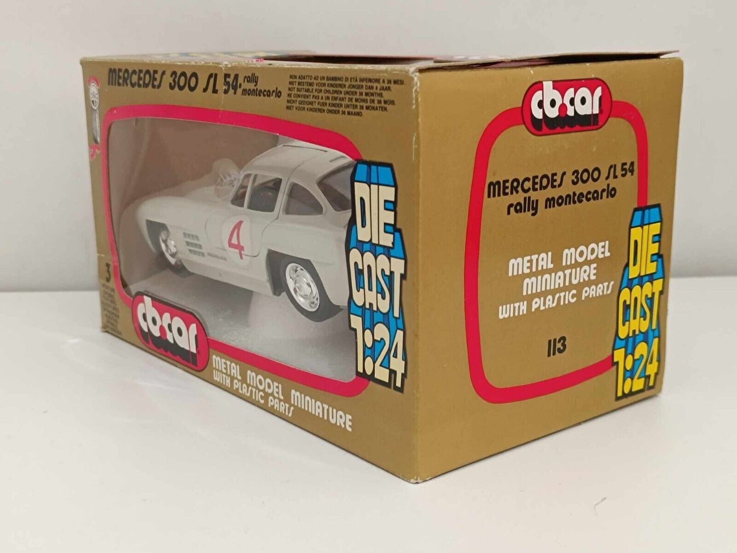 Mercedes 300 SL 54 Rally Montecarlo (1956) - CB.CAR 1:24 Vintage GM Shop 