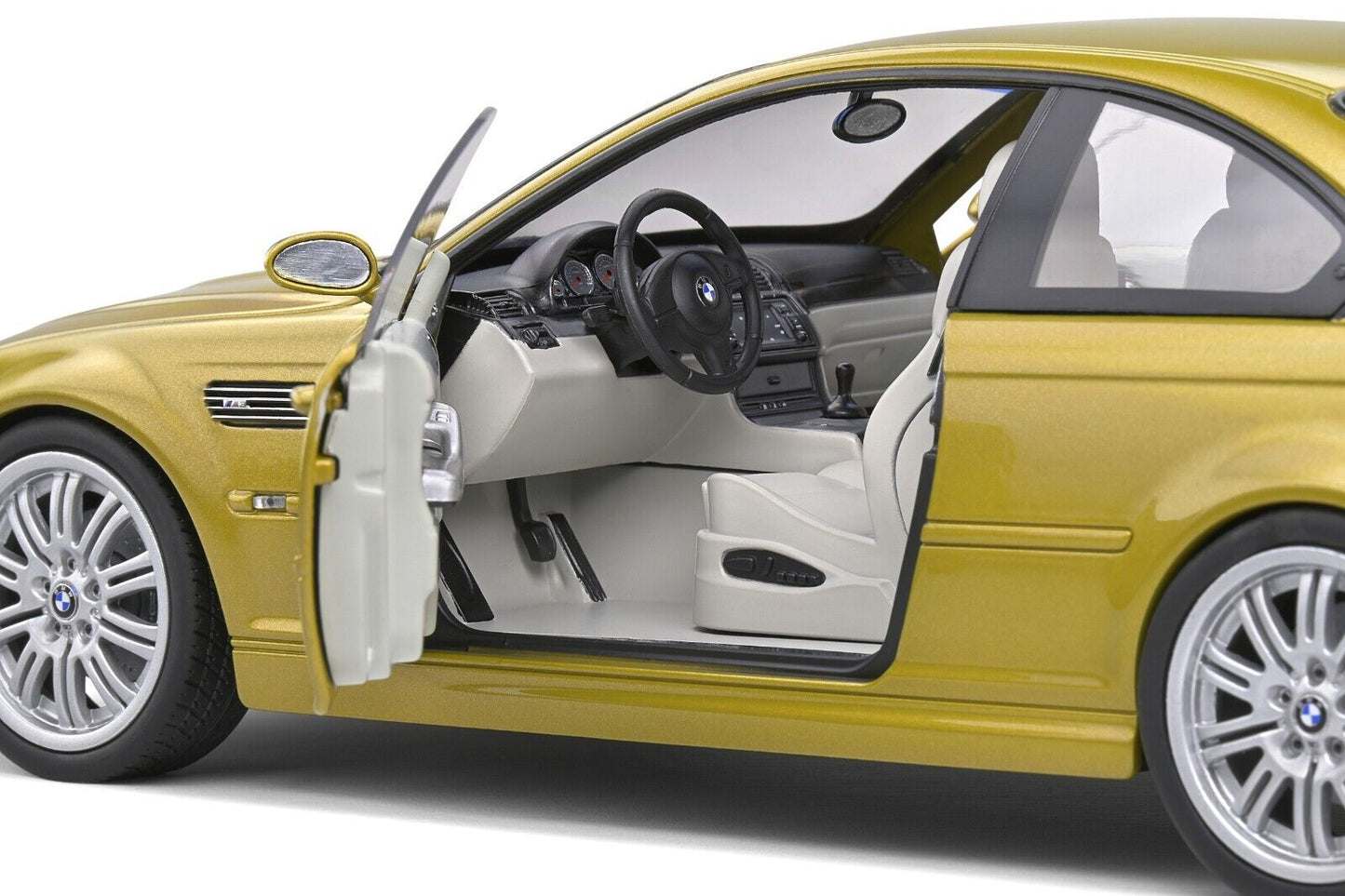 BMW E46 M3 Coupé 2000 Giallo Phoenix Yellow Solido 1:18 Nuovo 1/18