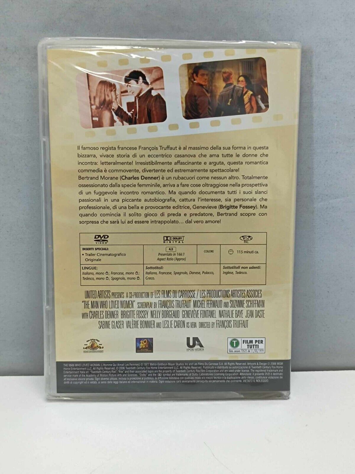 L'Uomo Che Amava Le Donne Film DVD Ita Nuovo Francois Truffaut Fuori Catalogo 