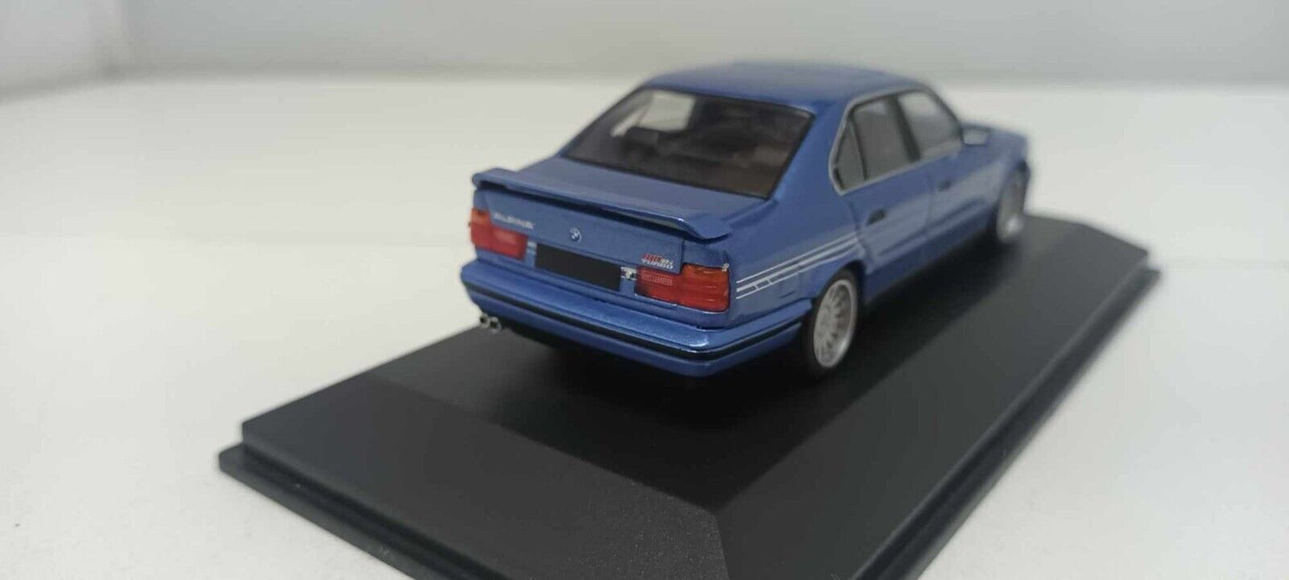 BMW E34 Alpina B10 Biturbo Solido 1:43 Blu Metallizzato Blue Met Usato + Box