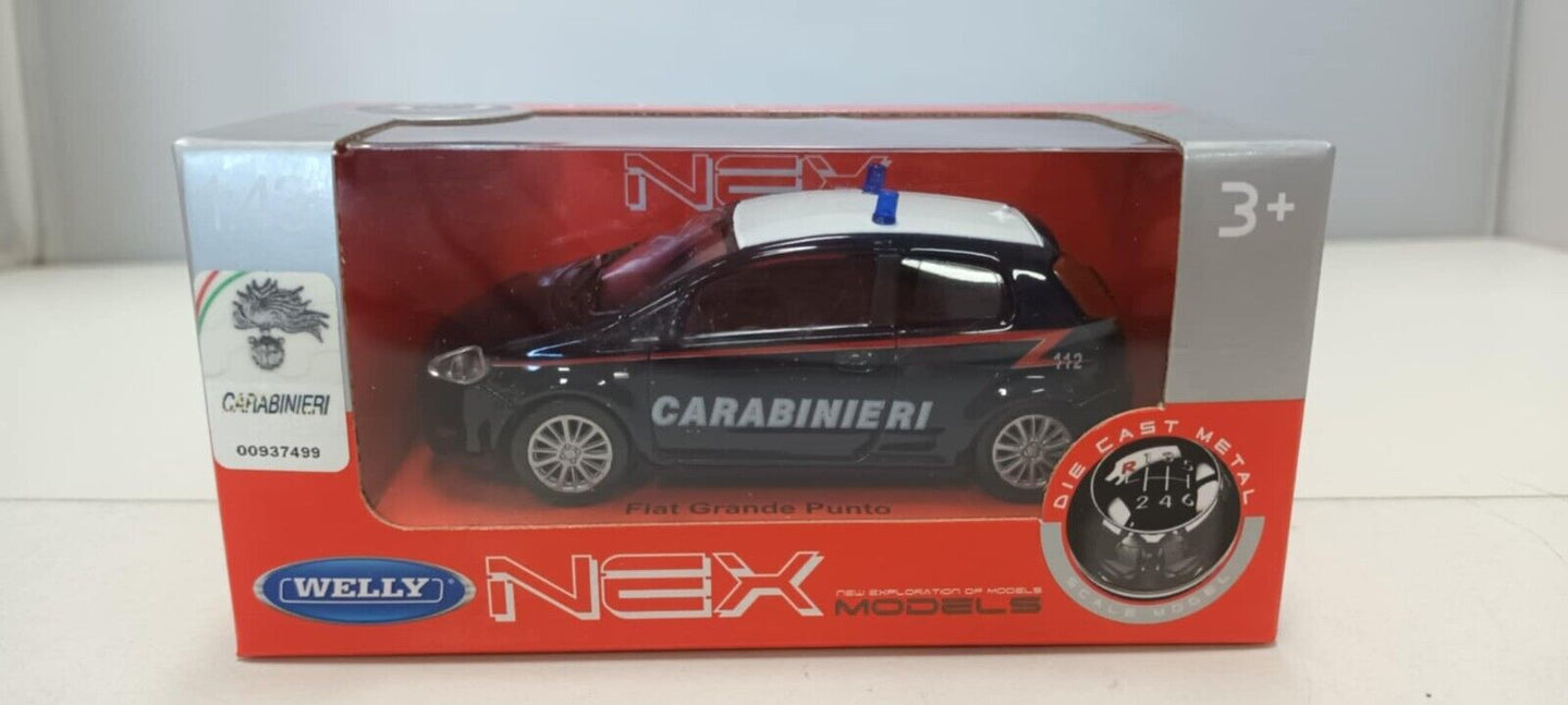Fiat Grande Punto Carabinieri Police Welly Nex 1:43 Nuovo 1/43