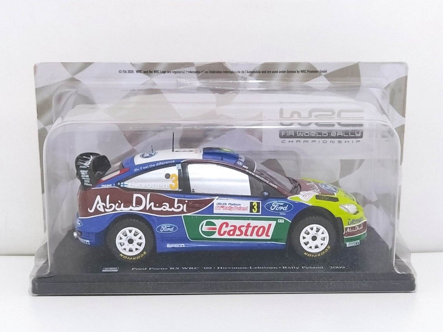 Ford Focus 1:24 WRC 2009 Mikko Hirvonen-Jarmo Lehtinen Hachette WRC Collection