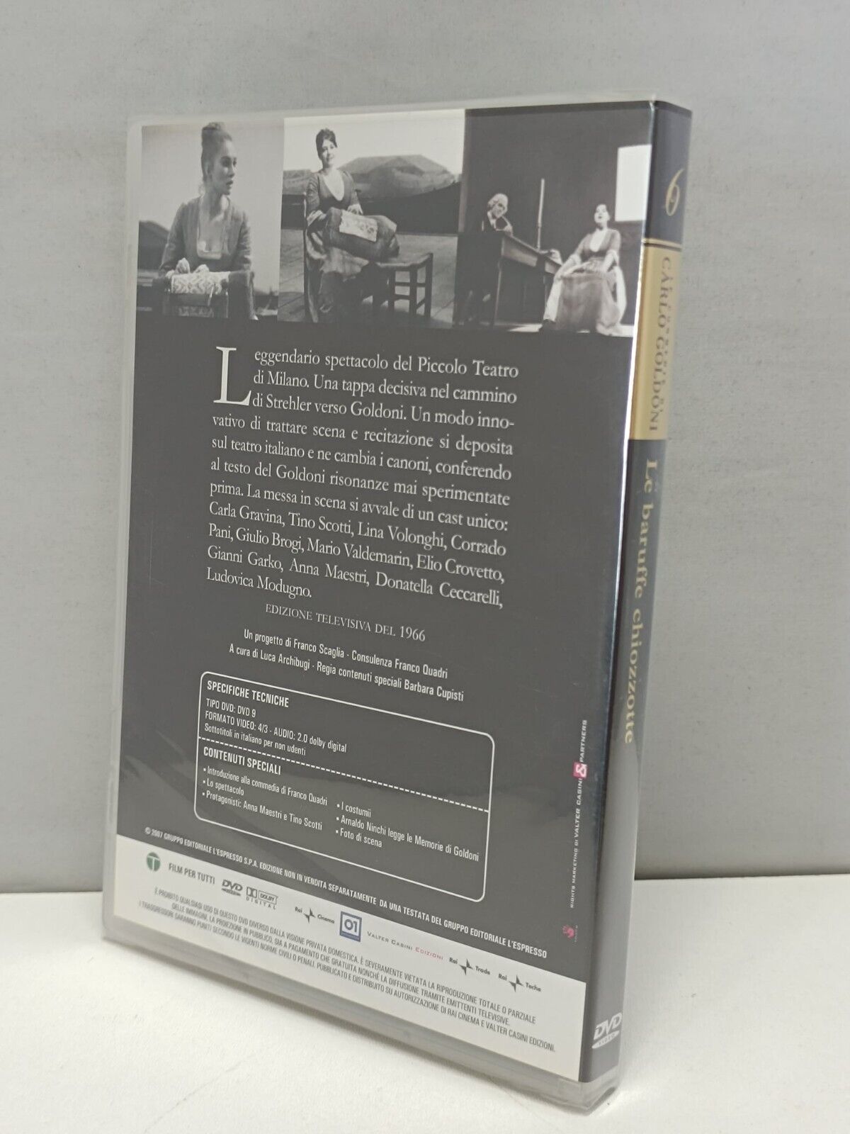 Le Baruffe Chiozzotte Film DVD Italiano Le Commedie Di Carlo Goldoni Nuovo