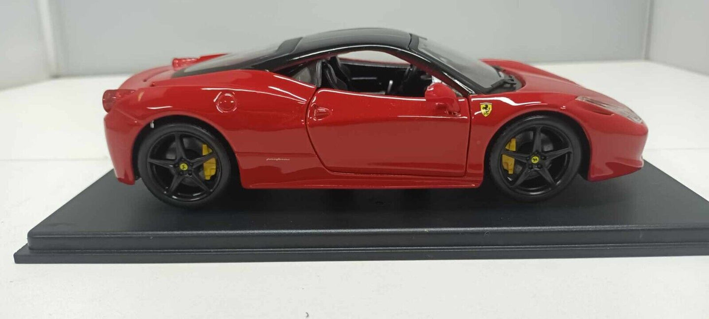 Ferrari 458 Italia 2009 Edicola / Burago Red 1:24 Ferrari Collection Usato
