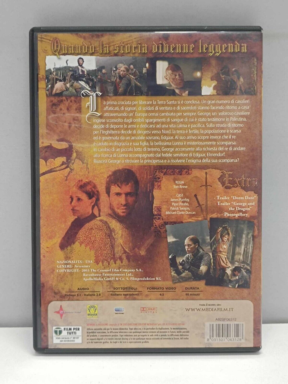 George And The Dragon Film DVD Italiano Usato Ita Val Kilmer
