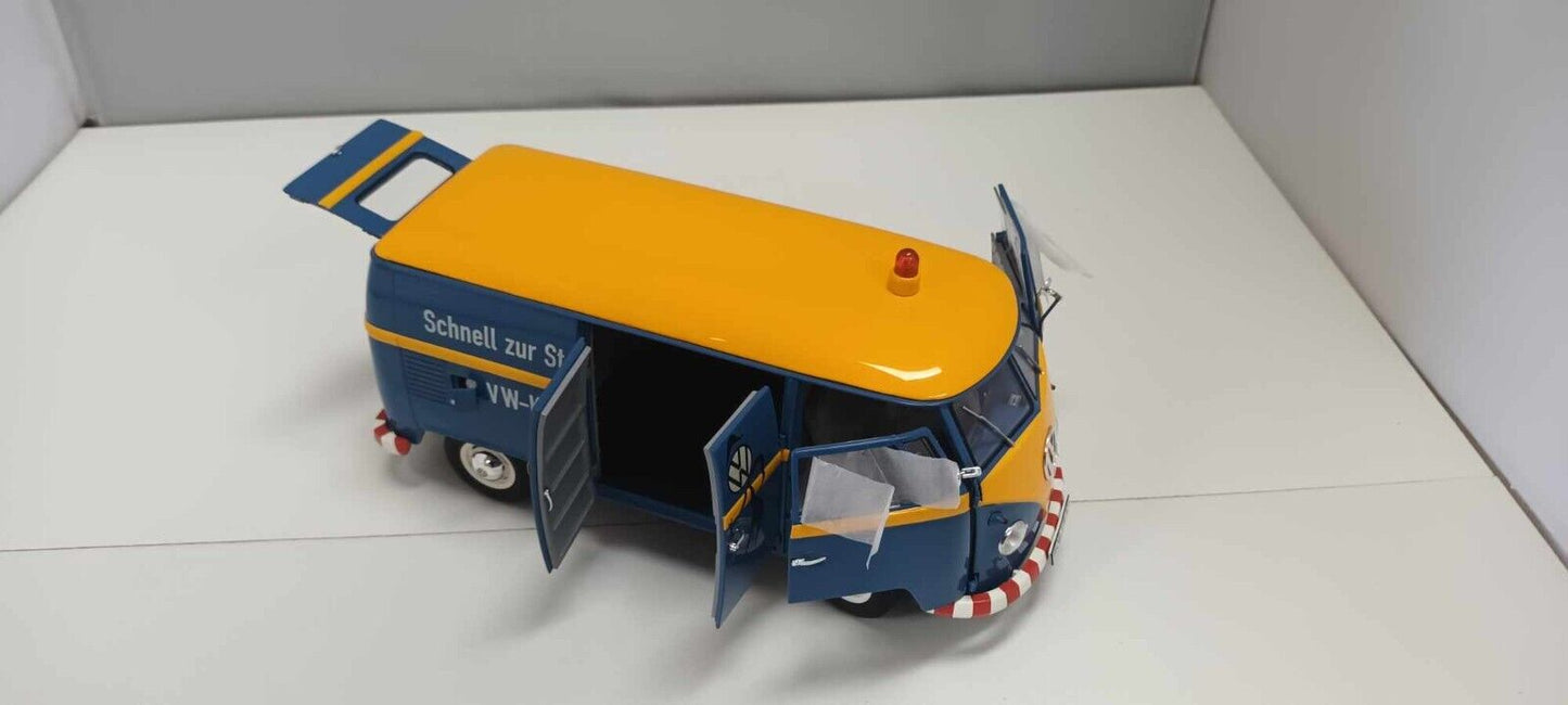 Volkswagen T1 b Kastenwagen VW-Kundendienst Servizio Clienti Schuco 1:18 Usato