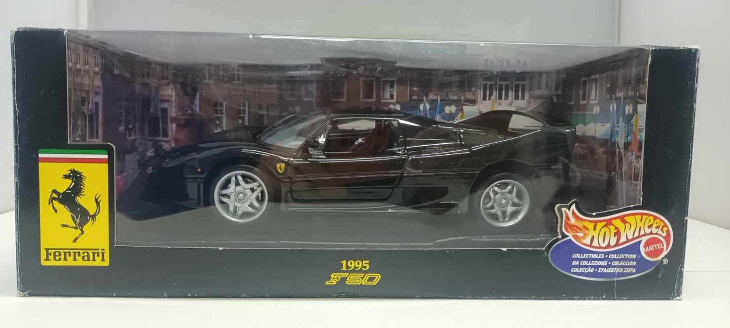 Ferrari F50 F 50 - 1995 Hard Top Nero Black Hot Wheels 1:18 Usato + Box 1/18