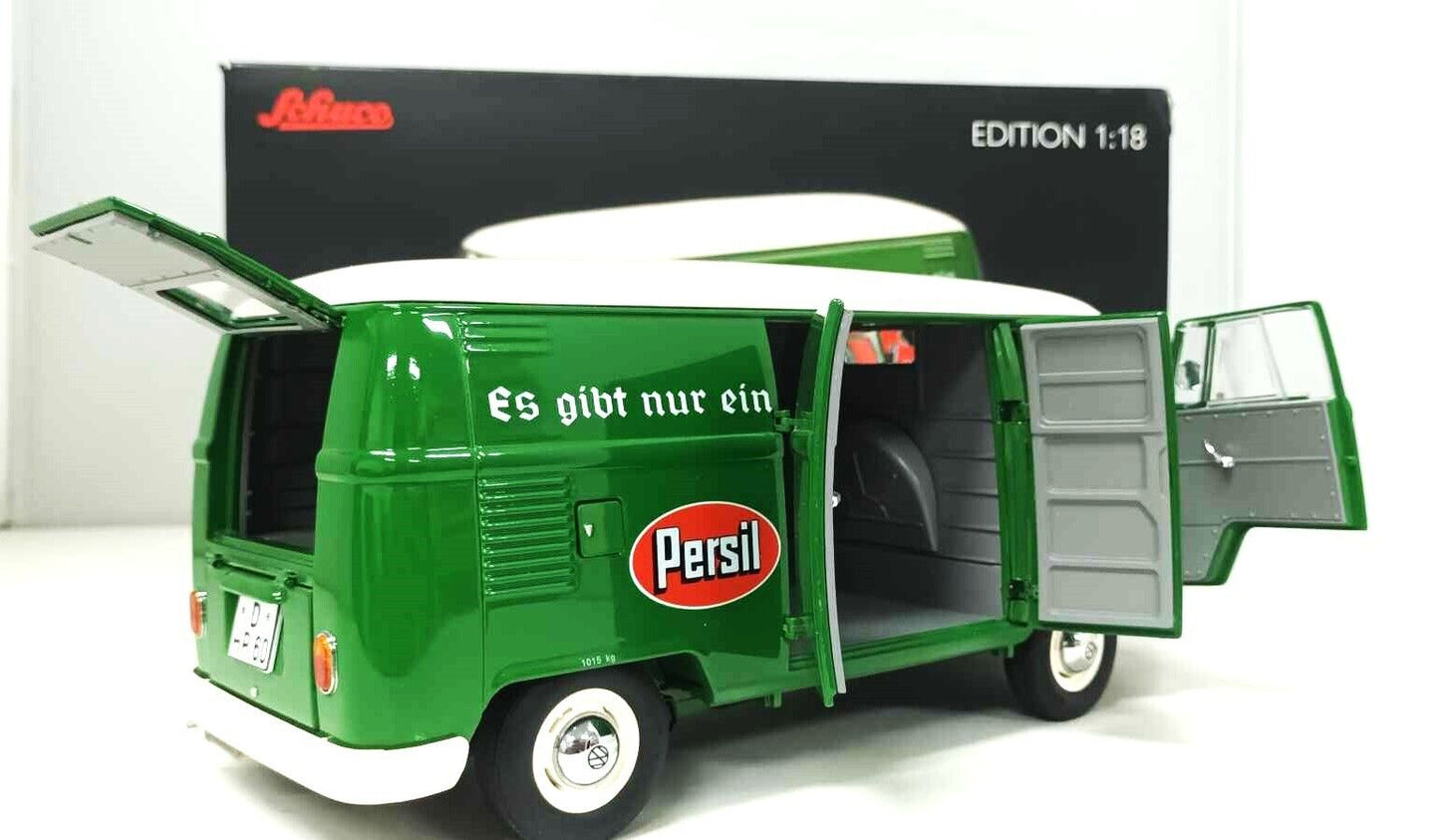 Volkswagen T1 Transporter Persil 1958 - 1963 Schuco 1/18 Verde  GM Shop